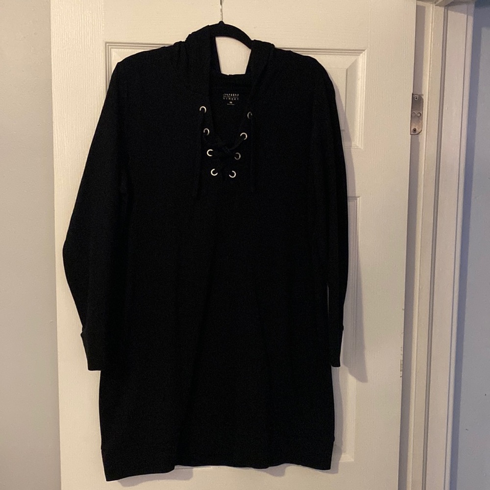 Hooded sweatshirt dress